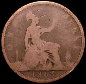 1863 over 1 [6] rev